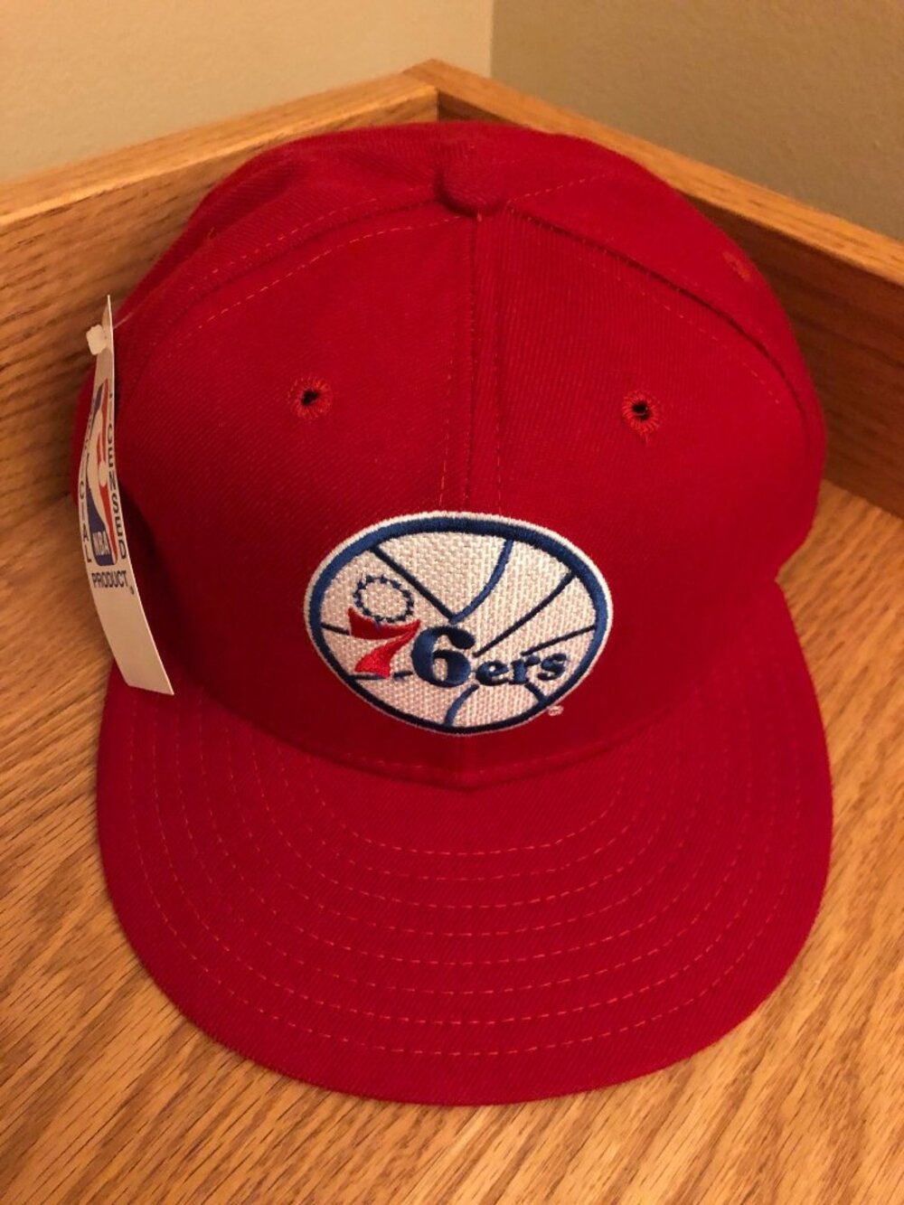 NWT NOS 6 3/4 Fitted Vintage PHILADELPHIA 76ers New Era Pro Model Hat Cap NBA